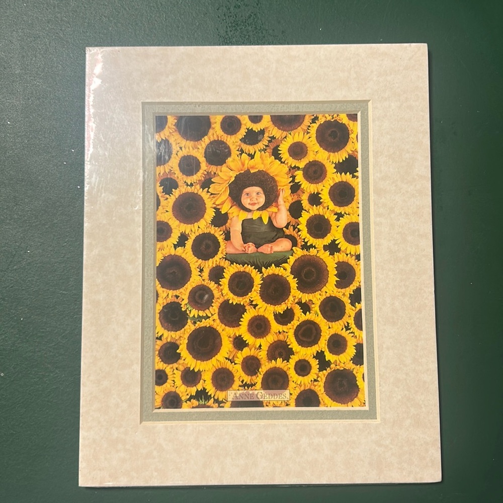 *Vintage* Anne Geddes Sunflower Baby, Art/Print